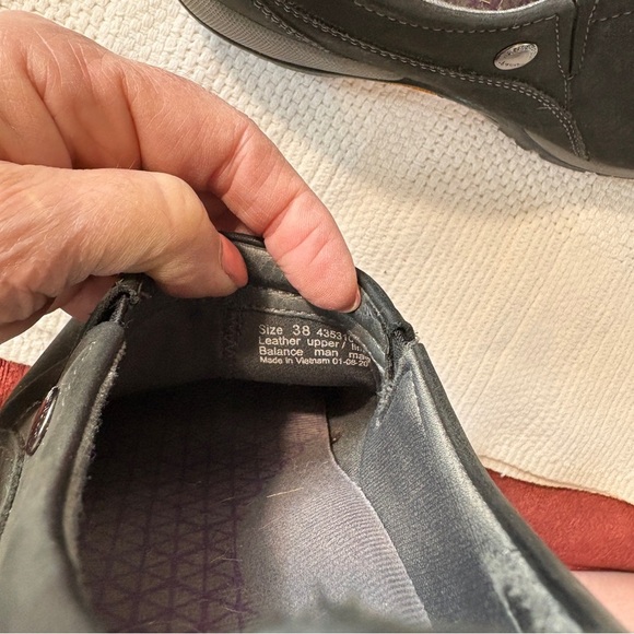 Dansko Women's Patti Black Suede Leather Enclosed Clog Size 38 (7.5-8) - Picture 10 of 12